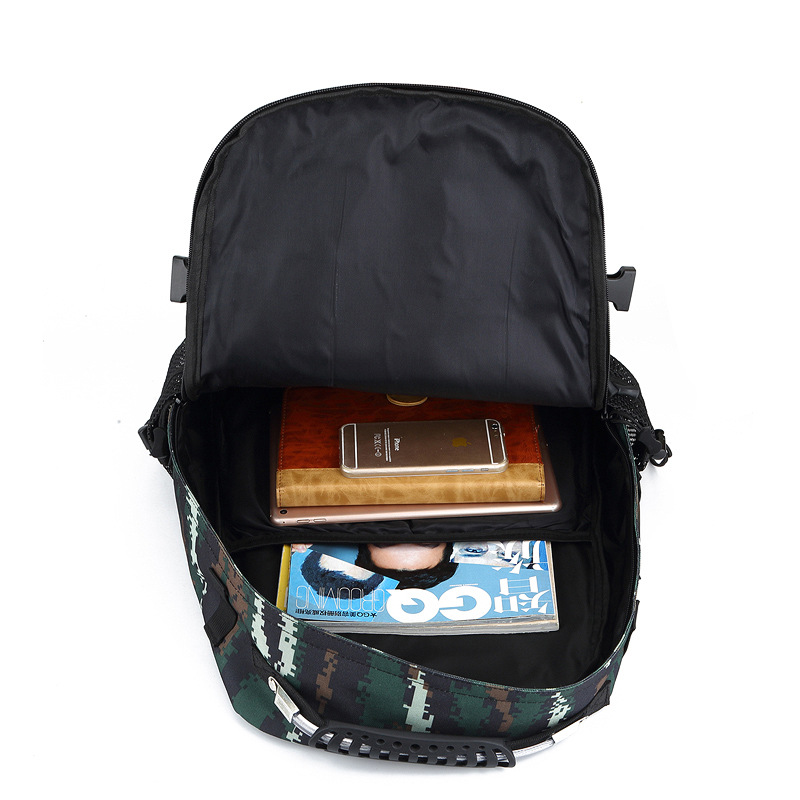 Hiking Waterproof Camouflage Nylon Backpack for Outdoor Camping - Image 5