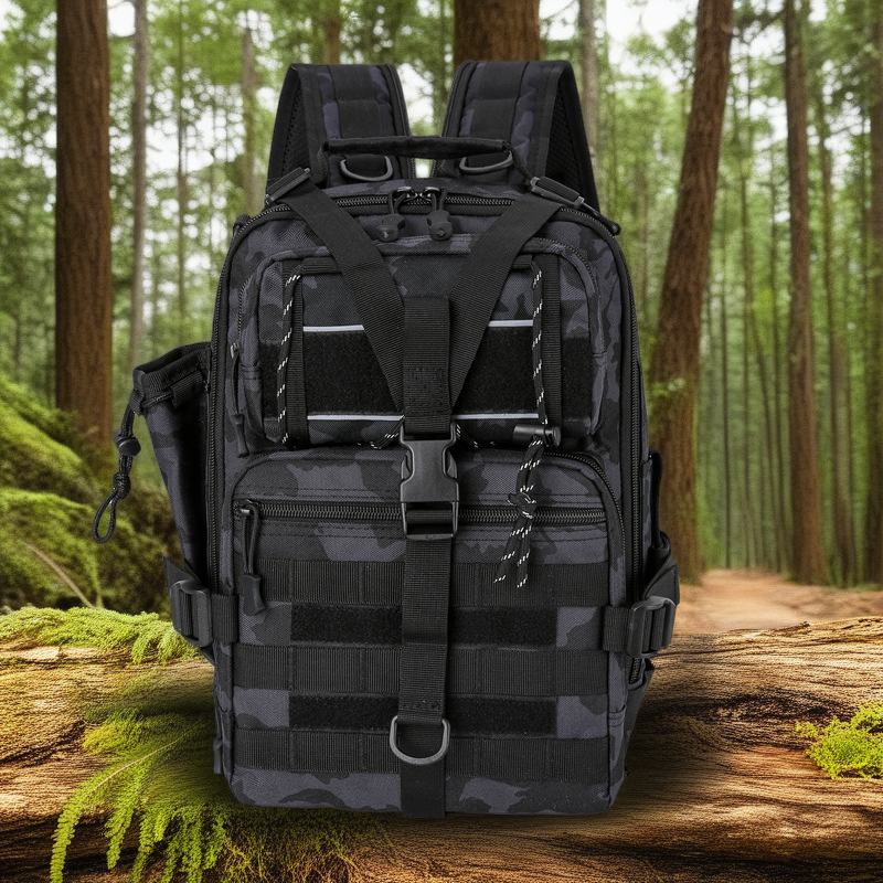Luya Multi-Functional Large Capacity Camouflage Hiking Chest Bag - Outdoor Sports & Riding Backpack