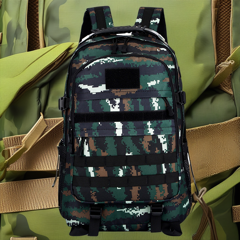 Hiking Waterproof Camouflage Nylon Backpack for Outdoor Camping