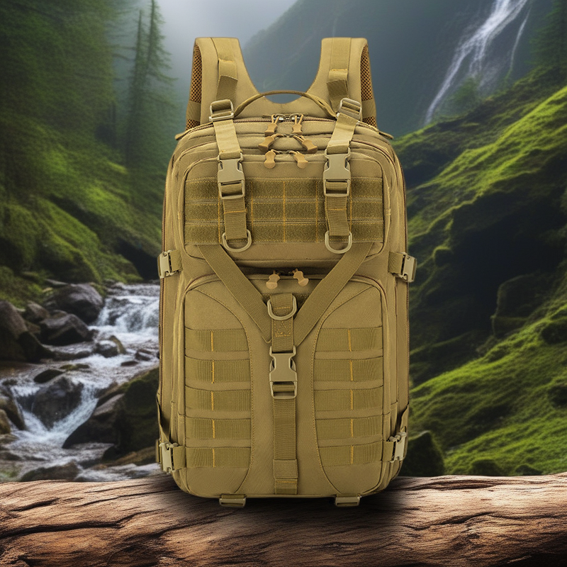 New Arrival Tactical Camouflage Hiking Backpack - Large Capacity & Multifunctional for Men's Outdoor Adventures
