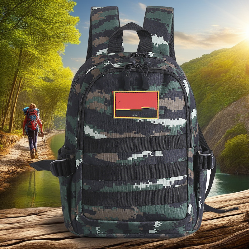 Hiking Adventure Camouflage Backpack for Kids - Summer Camp & Outdoor Survival Gear
