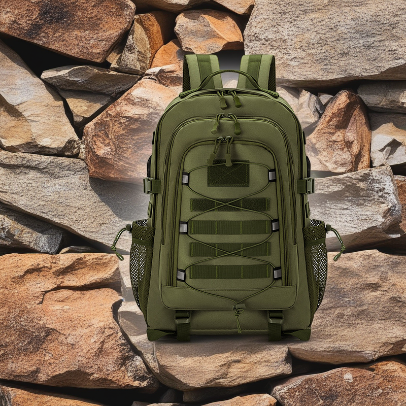 MOLLE Hiking Backpack: Camouflage Wear-Resistant Large Capacity Outdoor Mountaineering Bag