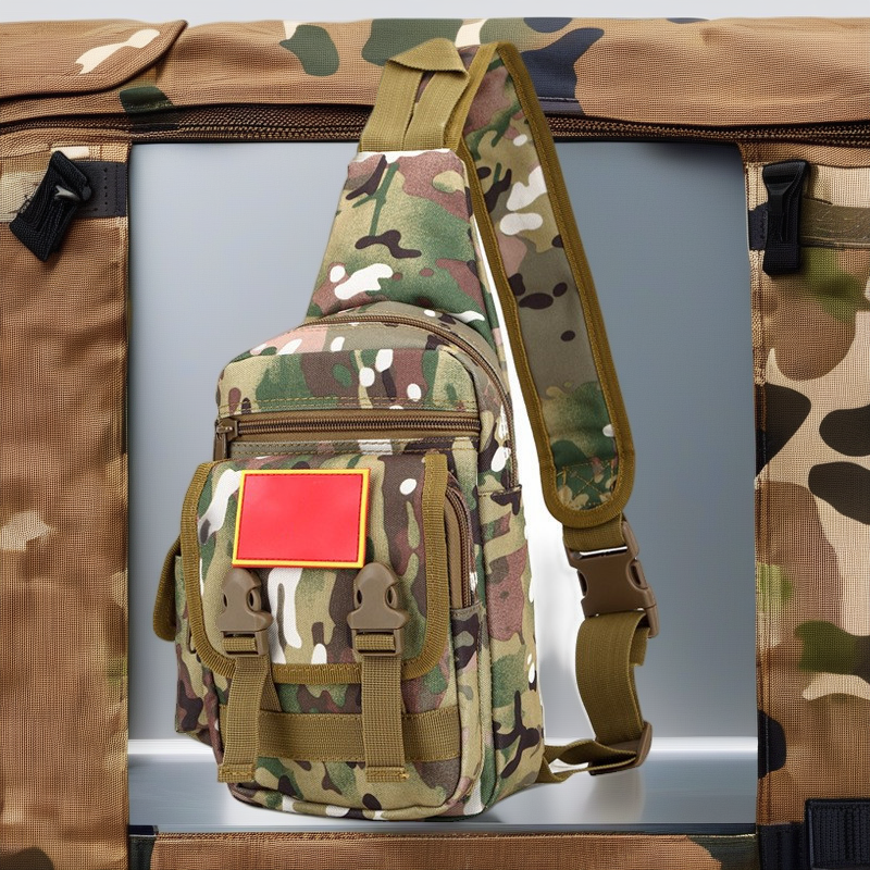 Hiking Camouflage Chest Bag | Men's & Women's Outdoor Messenger Bag for Cycling & Sports