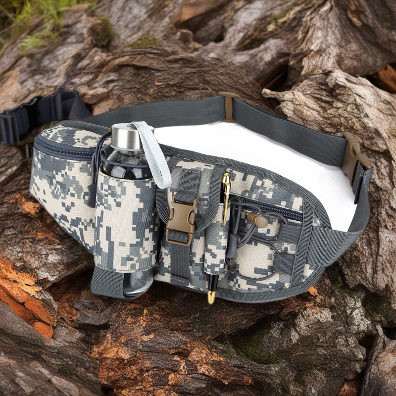 Aplon Hiking Multi-purpose Tactical Waist Bag - Men's Anti-splashing Camouflage Crossbody Belt Pouch