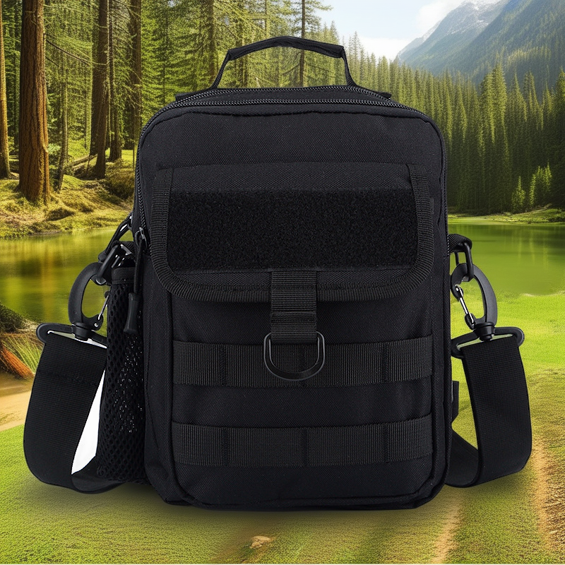 Camouflage Hiking Backpack - Water-Resistant & Tactical Crossbody Shoulder Bag